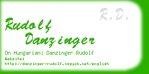 rudolf danzinger business card
